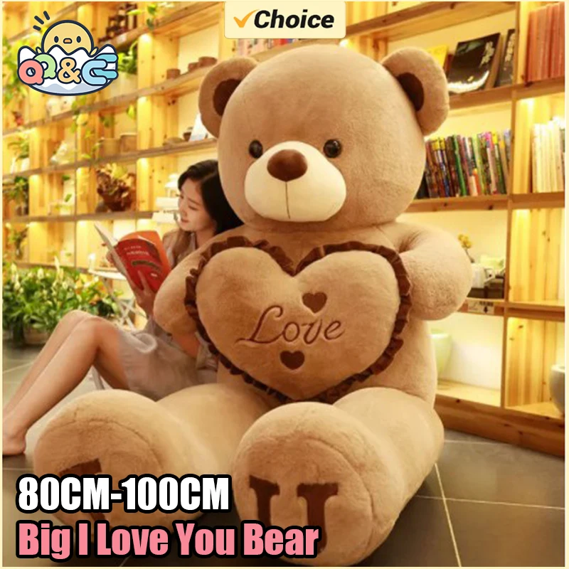 100cm Big I LOVE YOU Teddy Bear Plush Toy Lovely Huge Stuffed Soft Bear Doll Lover Bear Kids Toy Valentine's Gift For Girlfriend
100cm Big I LOVE YOU Teddy Bear Plush Toy Lovely Huge Stuffed Soft Bear Doll Lover Bear Kids Toy Valentine's Gift For Girlfriend