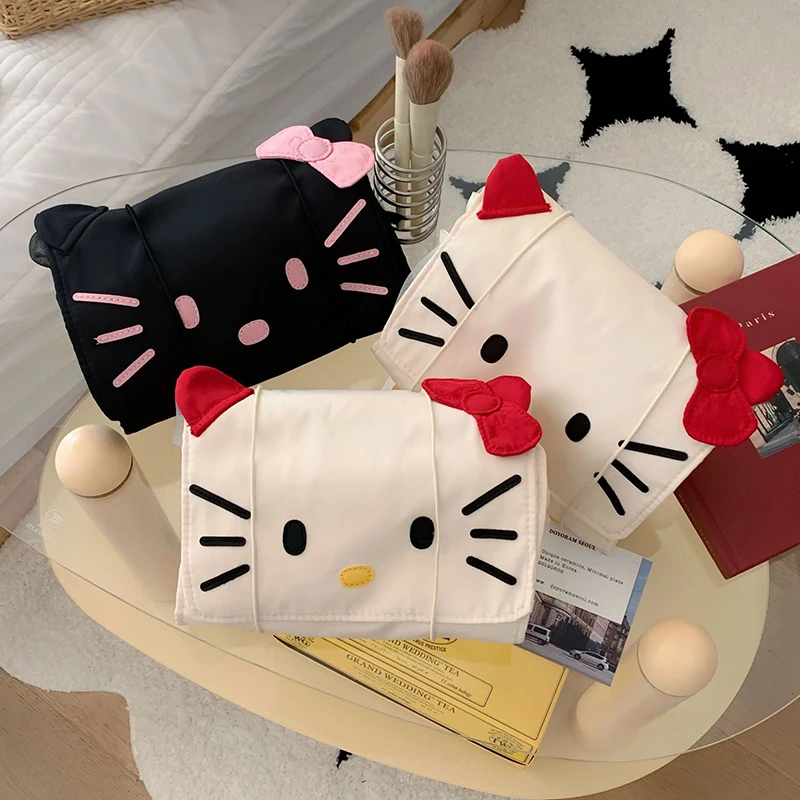 Косметичка Hello Kitty Sanrio, портативная Съемная вместительная сумочка для хранения косметики, дорожные наборы туалетных принадлежностей с кошкой, подарочная сумочка для умывания
Косметичка Hello Kitty Sanrio, портативная Съемная вместительная сумочка для хранения косметики, дорожные наборы туалетных принадлежностей с кошкой, подарочная сумочка для умывания