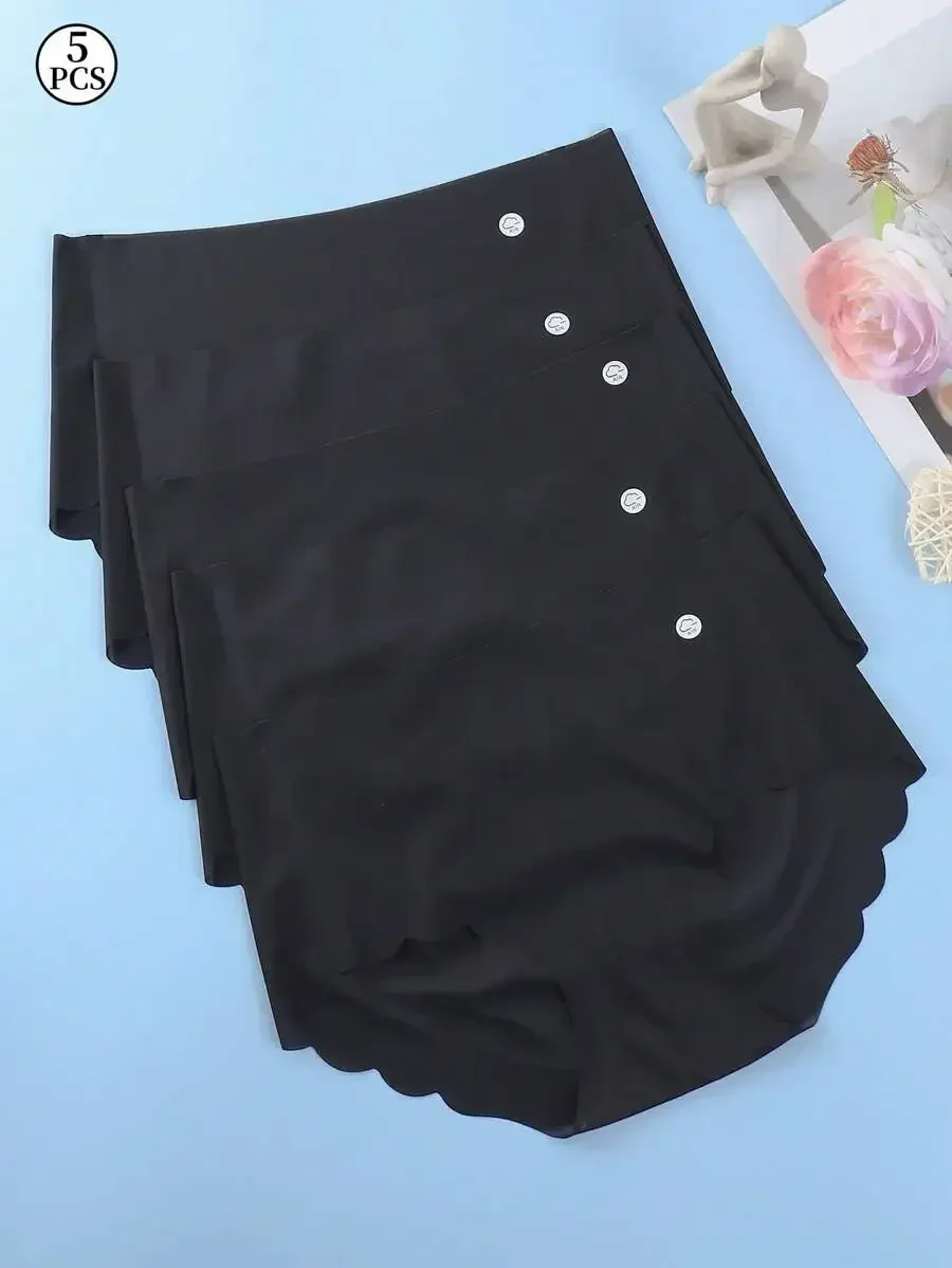 5 Pcs Women Ultra Thin Seamless Mid Rise Briefs Silky Smooth Panties
5 Pcs Women Ultra Thin Seamless Mid Rise Briefs Silky Smooth Panties