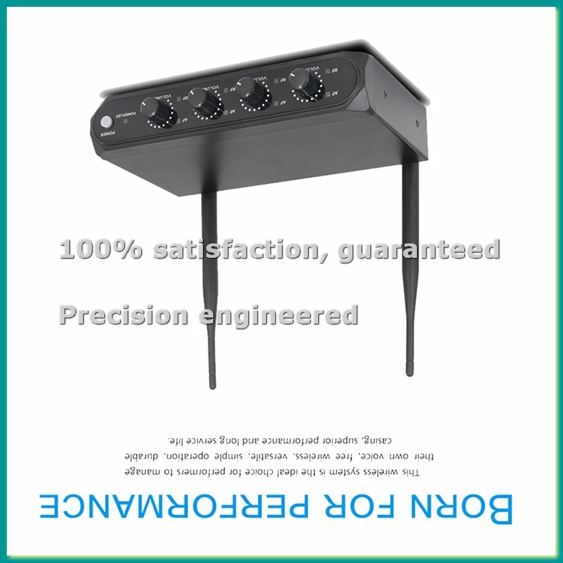 Professional Wireless Microphone System UHF 4 Channel Fixed Frequency Handheld Device for Stage, Home Parties, Churches-TCES
Professional Wireless Microphone System UHF 4 Channel Fixed Frequency Handheld Device for Stage, Home Parties, Churches-TCES