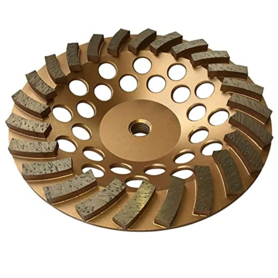 7 Diamond Grinding Wheels for Concrete or Masonry Applications with 24 Turbo Segments 30/40 Grit Medium Bond 5/8-11 Arbor for E
7 Diamond Grinding Wheels for Concrete or Masonry Applications with 24 Turbo Segments 30/40 Grit Medium Bond 5/8-11 Arbor for E