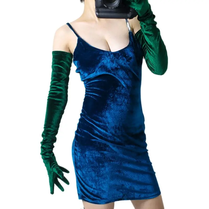 Удлиненные зеленые бархатные перчатки 70 см, высокоэластичные золотые велюровые женские перчатки для вечеринок, совместимые с сенсорным экраном WSR38
Удлиненные зеленые бархатные перчатки 70 см, высокоэластичные золотые велюровые женские перчатки для вечеринок, совместимые с сенсорным экраном WSR38