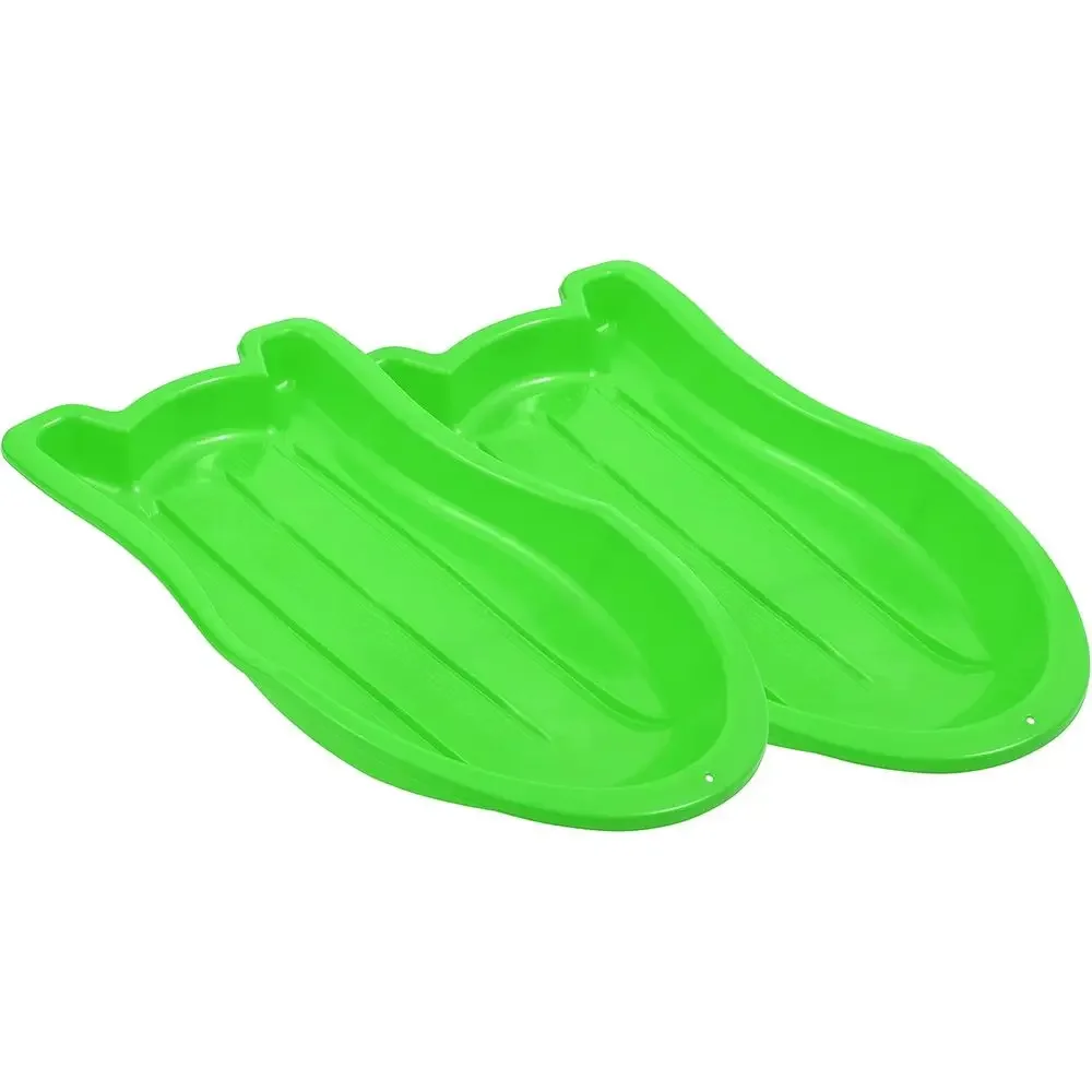 Dual Pack 37 Plastic Toboggan Sleds with Ropes and Handles for Kids & Adults
Dual Pack 37 Plastic Toboggan Sleds with Ropes and Handles for Kids & Adults