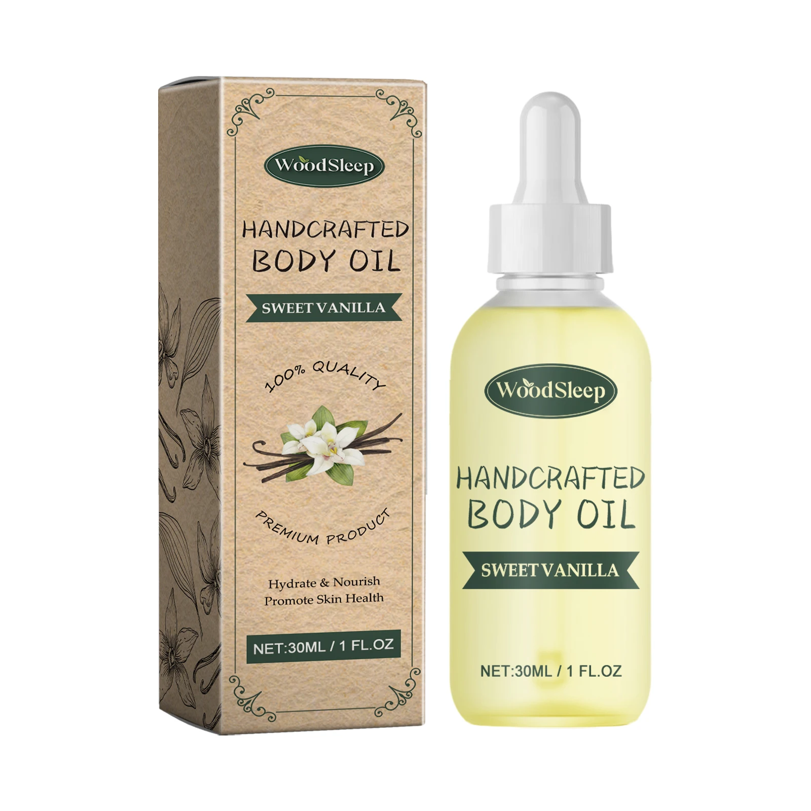 WoodSleep Sweet Vanilla Handcrafted Body Oil Repair Skin Barrier To Relieve Dry Itchy Red Moist Hydrating Essence Oil 2pcs
WoodSleep Sweet Vanilla Handcrafted Body Oil Repair Skin Barrier To Relieve Dry Itchy Red Moist Hydrating Essence Oil 2pcs