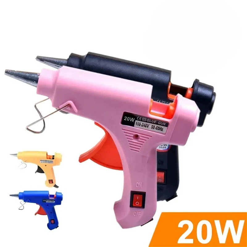 Wired Mini Industrial Hot Glue Gun - High-Temperature Silicone Tool for Home DIY Crafts & Art, Quick-Heating Plug-In Glue Gun
Wired Mini Industrial Hot Glue Gun - High-Temperature Silicone Tool for Home DIY Crafts & Art, Quick-Heating Plug-In Glue Gun