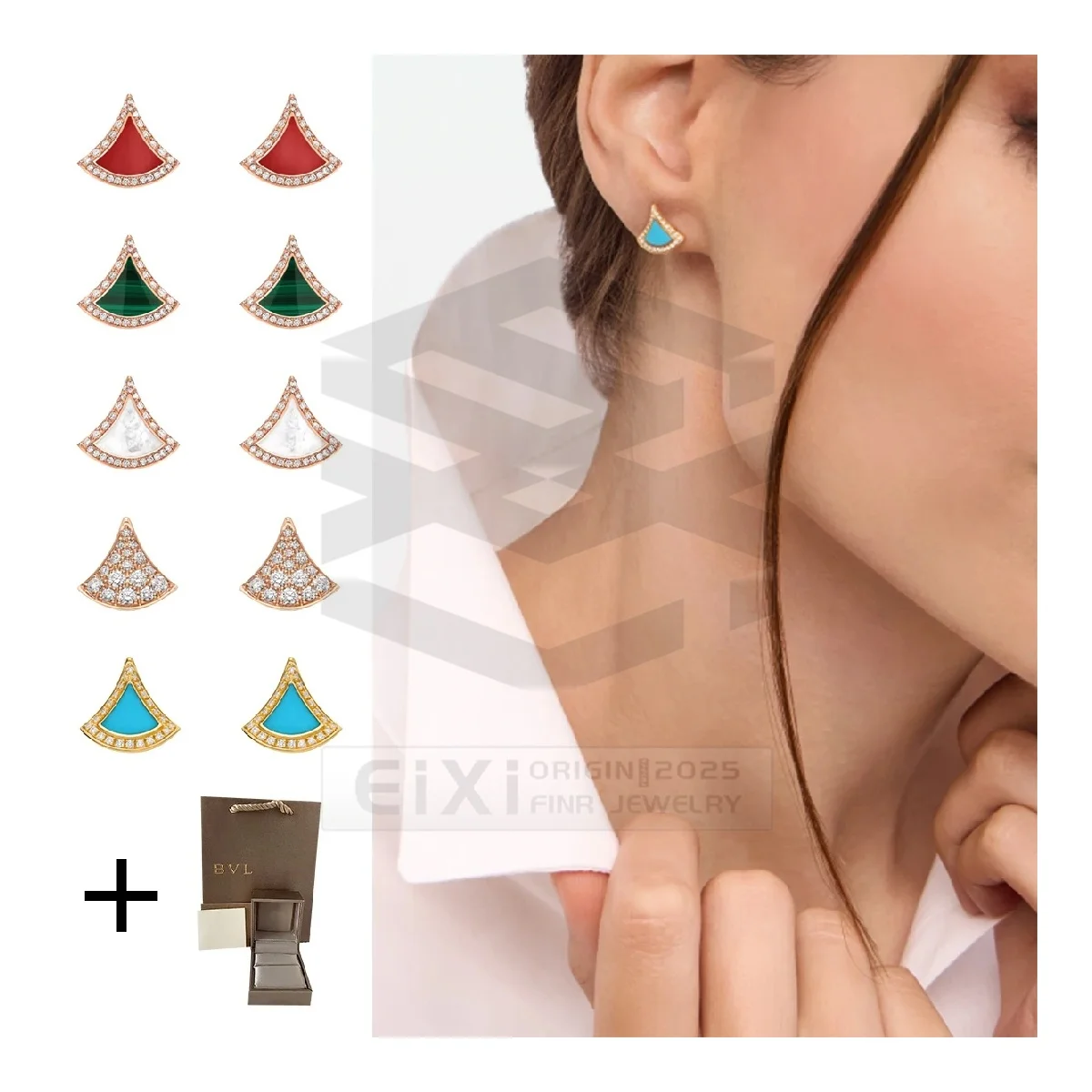 Fashionable Luxury S925 Skirt Shaped Zircon Earrings High Quality Party Versatile Jewelry Gift Box - Birthday Gift
Fashionable Luxury S925 Skirt Shaped Zircon Earrings High Quality Party Versatile Jewelry Gift Box - Birthday Gift