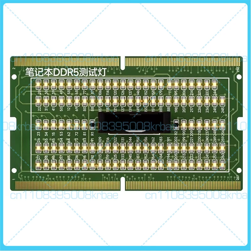 For Laptop Motherboard DDR5 Memory Slot Tester For Forward & Reverse Dual-Use LED Test Card Computer Test Socket