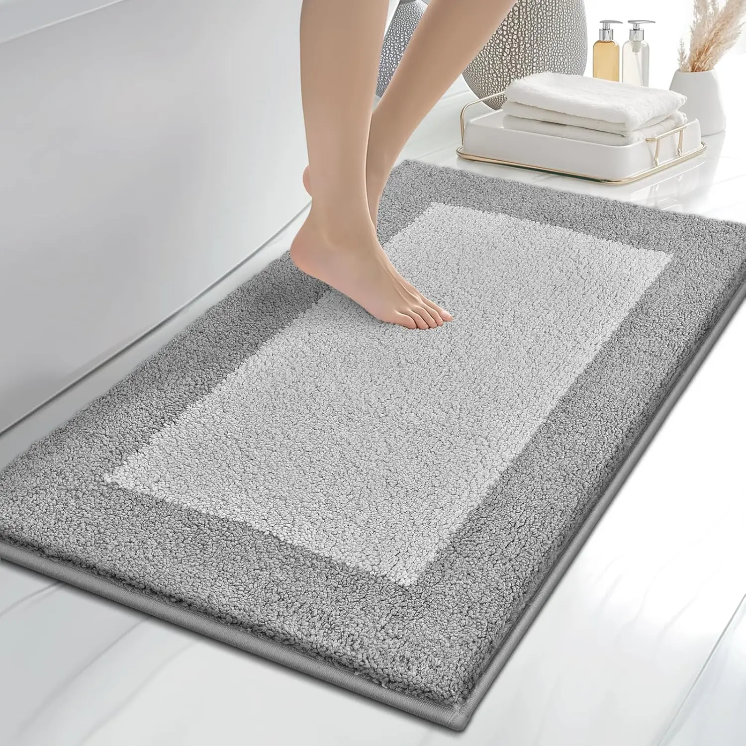 Bathroom Rugs 24" x 36", Non-Slip Extra Soft Absorbent Bath Rugs, Machine Washable Quick Dry Bath Mats for Bathroom Flo
Bathroom Rugs 24" x 36", Non-Slip Extra Soft Absorbent Bath Rugs, Machine Washable Quick Dry Bath Mats for Bathroom Flo