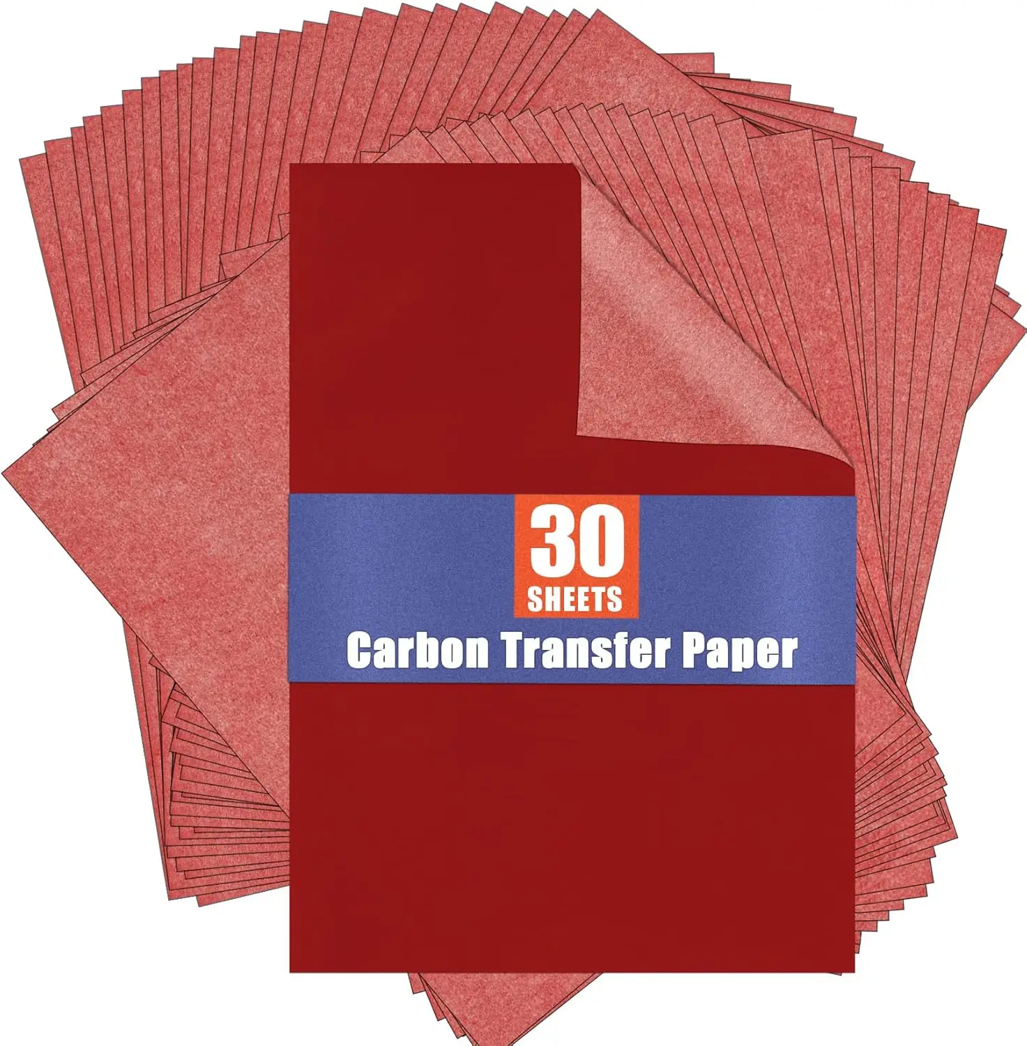 30 Pcs Red Graphite Transfer Paper for Tracing Patterns on Wood Canvas Fabric A4 8.5x11 Inch
30 Pcs Red Graphite Transfer Paper for Tracing Patterns on Wood Canvas Fabric A4 8.5x11 Inch