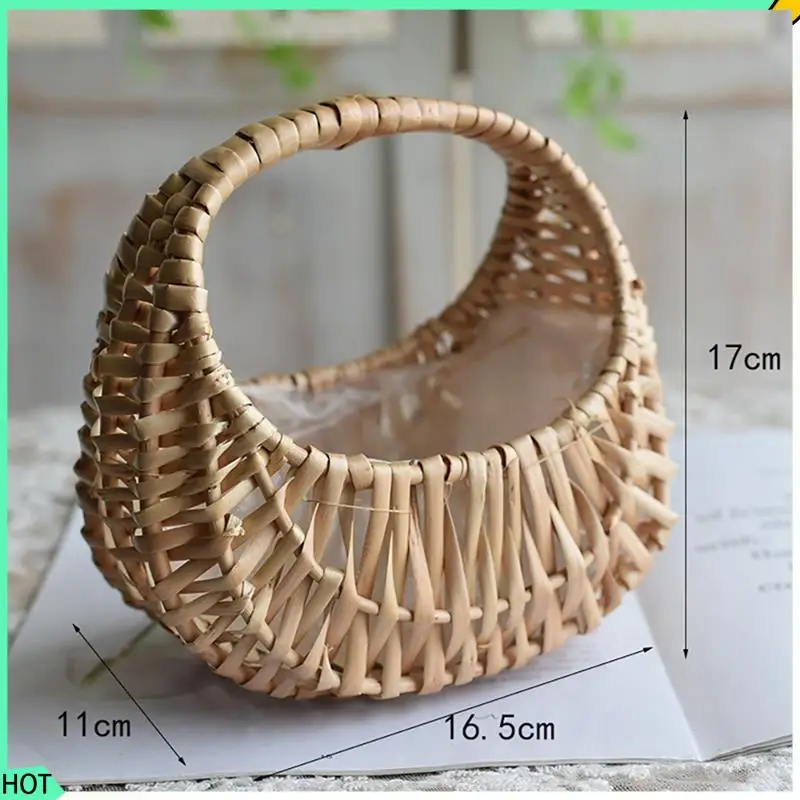 AWAH 6 Pcs Hand-Held Flower Arrangement Basket Hand-Woven Creative Flower Pot Storage Basket Flower Girl Basket Home Decor
AWAH 6 Pcs Hand-Held Flower Arrangement Basket Hand-Woven Creative Flower Pot Storage Basket Flower Girl Basket Home Decor