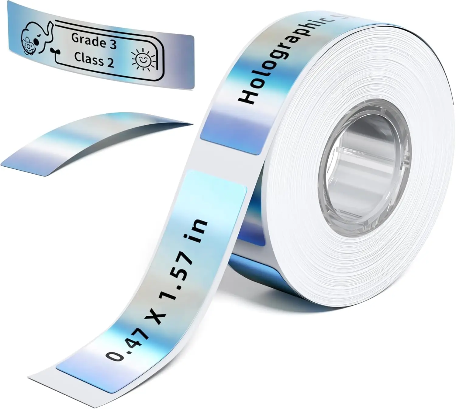 Thermal Label Paper 1/2" x 1 1/2" (12mm x 40mm) Holographic for D30/D35 Label Maker, 100 Labels per Roll for School Supplies
Thermal Label Paper 1/2" x 1 1/2" (12mm x 40mm) Holographic for D30/D35 Label Maker, 100 Labels per Roll for School Supplies