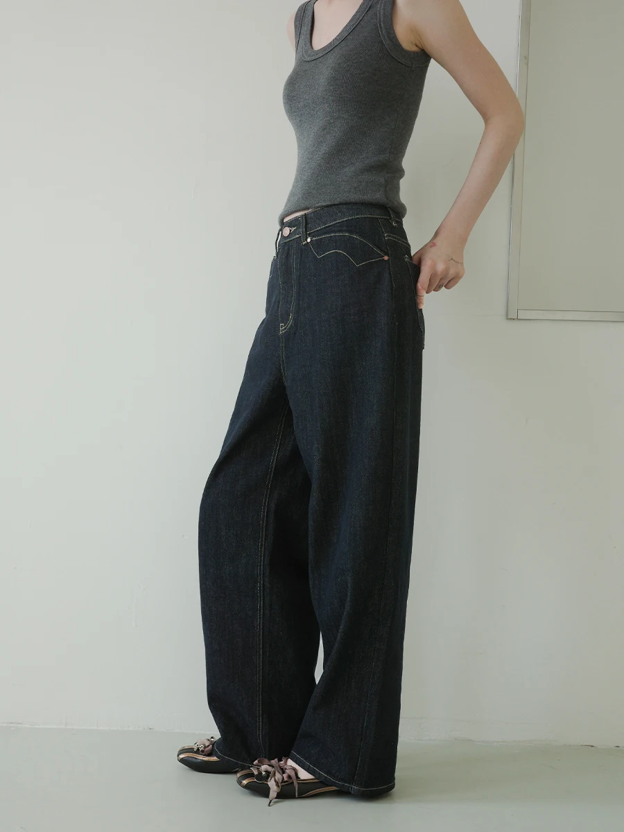 Женские джинсы Deep Blue прямого кроя, ретро-стиль, утягивающие брюки DKZ, повседневные джинсы для женщин
Женские джинсы Deep Blue прямого кроя, ретро-стиль, утягивающие брюки DKZ, повседневные джинсы для женщин