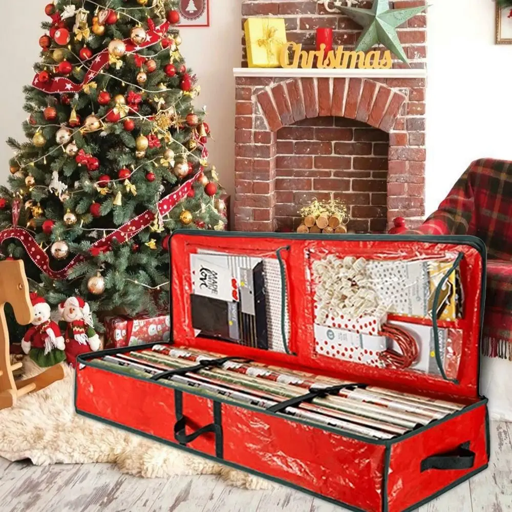 Large Capacity Christmas Gift Wrap Storage Bag Dustproof Waterproof Christmas Wrapping Paper Organizer Space Saving
Large Capacity Christmas Gift Wrap Storage Bag Dustproof Waterproof Christmas Wrapping Paper Organizer Space Saving