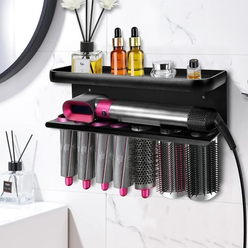 Metal Wall Hairdryer Shelf Holder For Dyson Airwrap Hair Curler Iron Holder No-punching Storage Rack Bathroom Organizer Gift
Metal Wall Hairdryer Shelf Holder For Dyson Airwrap Hair Curler Iron Holder No-punching Storage Rack Bathroom Organizer Gift
