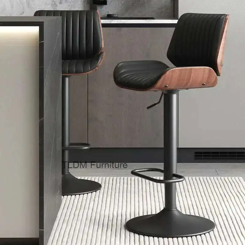 Luxury Solid Wood Bar Chair Home Nordic Leather Bar Stool Island Platform Designer Modern Simple Chair Benches for Kitchen Bar
Luxury Solid Wood Bar Chair Home Nordic Leather Bar Stool Island Platform Designer Modern Simple Chair Benches for Kitchen Bar