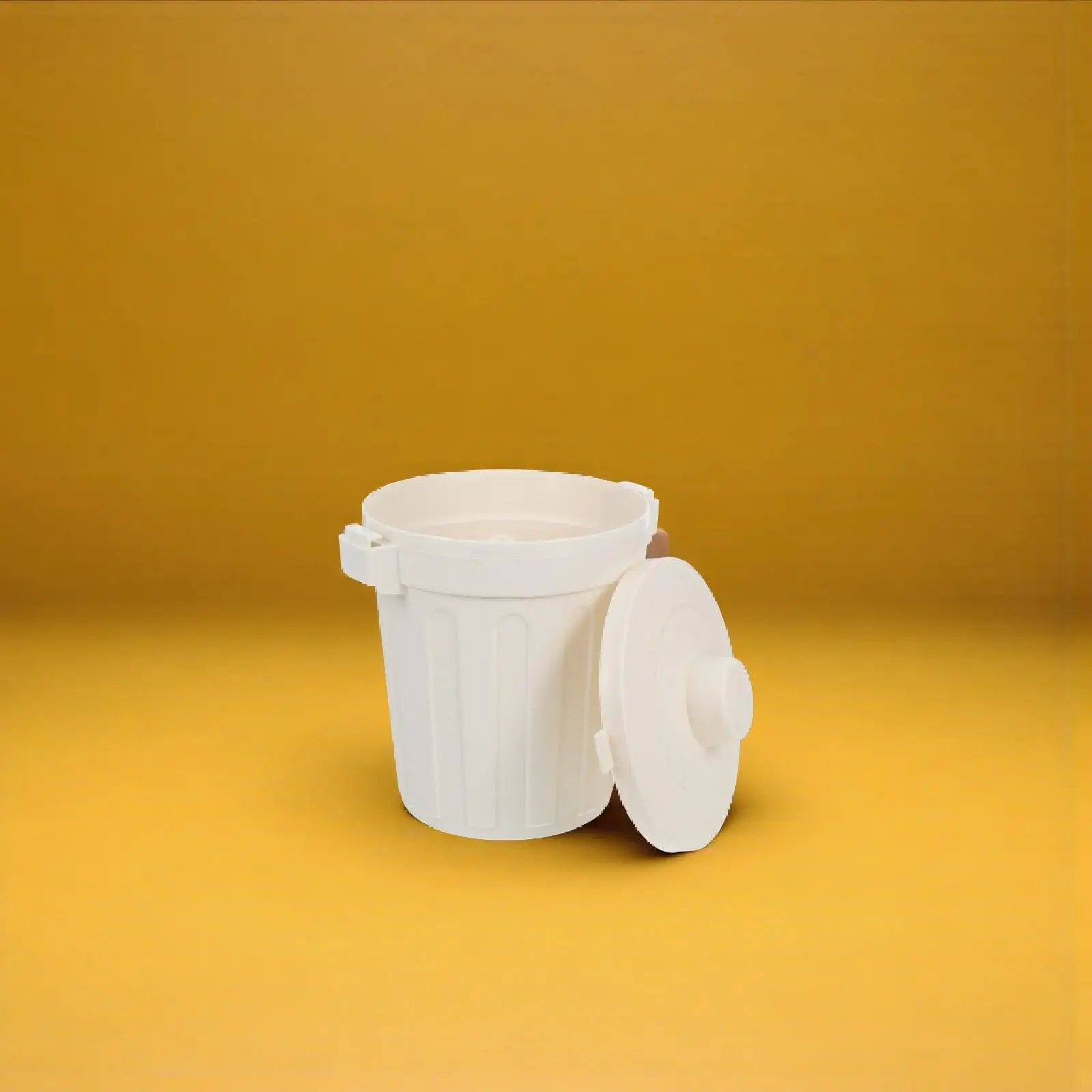 Mini Desktop Pen Holder Small Round Plastic Trash Container with Lid Portable Office Dorm Room Makeup Brush Organizer
Mini Desktop Pen Holder Small Round Plastic Trash Container with Lid Portable Office Dorm Room Makeup Brush Organizer