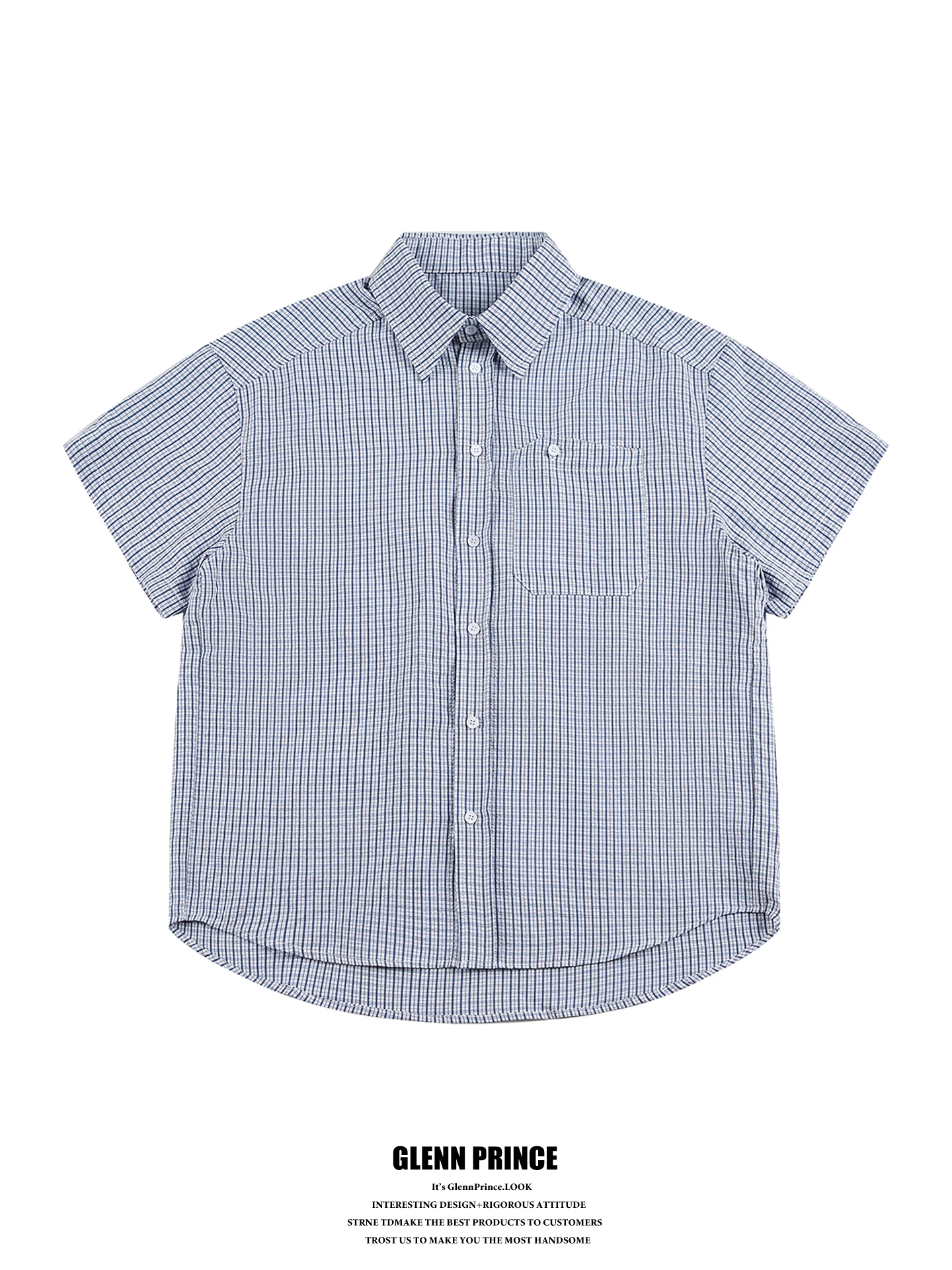 GPstudio American Retro Plaid Short Sleeve Men's Casual Shirt Summer Youth Feeling Lazy Style Half Sleeve Shirt Loose Fit
GPstudio American Retro Plaid Short Sleeve Men's Casual Shirt Summer Youth Feeling Lazy Style Half Sleeve Shirt Loose Fit