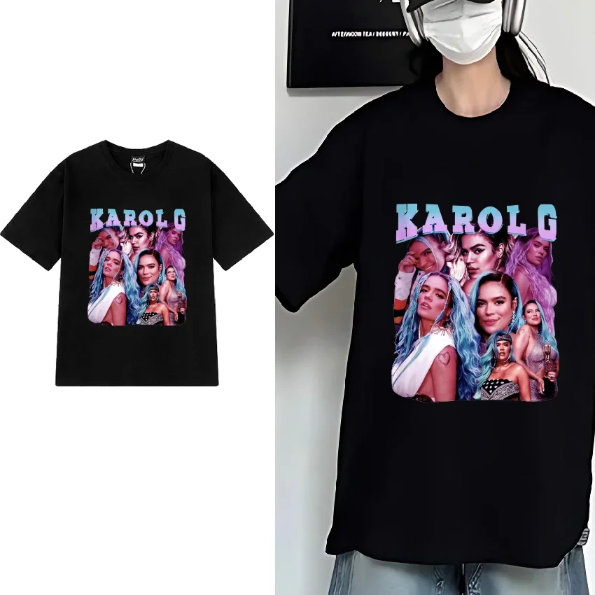 Hot sale Karol G Fashion Y2k black T shirt Men Women Classic Oversized short sleeve T-shirts Summer Unisex 100% Cotton clothing
Hot sale Karol G Fashion Y2k black T shirt Men Women Classic Oversized short sleeve T-shirts Summer Unisex 100% Cotton clothing