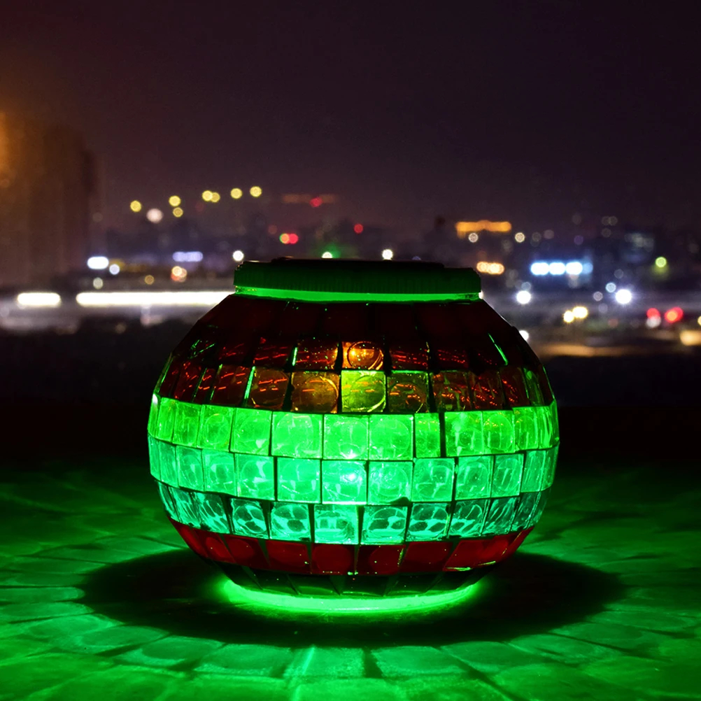Solar Lawn Lamp Colorful Glass Panels Powered Light Eco Friendly Energy Saved Yard Decor Landscape Lighting Outdoor Garden Use
Solar Lawn Lamp Colorful Glass Panels Powered Light Eco Friendly Energy Saved Yard Decor Landscape Lighting Outdoor Garden Use