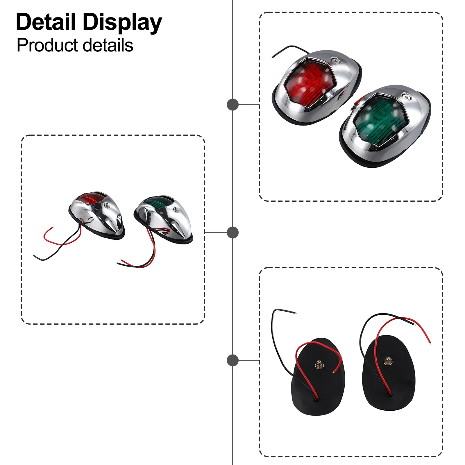 Boat Marine LED Navigation Light Marine Red V Boat Green Vessels Direct Installation Boats Made Of High Quality
Boat Marine LED Navigation Light Marine Red V Boat Green Vessels Direct Installation Boats Made Of High Quality