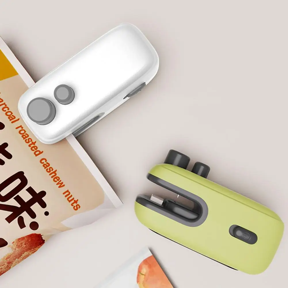Mini Bag Sealer And Cutter USB Rechargeable Heat Seal Tool for Snacks Vegetables Handheld Food Sealer Machine Kitchen Bag Sealer
Mini Bag Sealer And Cutter USB Rechargeable Heat Seal Tool for Snacks Vegetables Handheld Food Sealer Machine Kitchen Bag Sealer