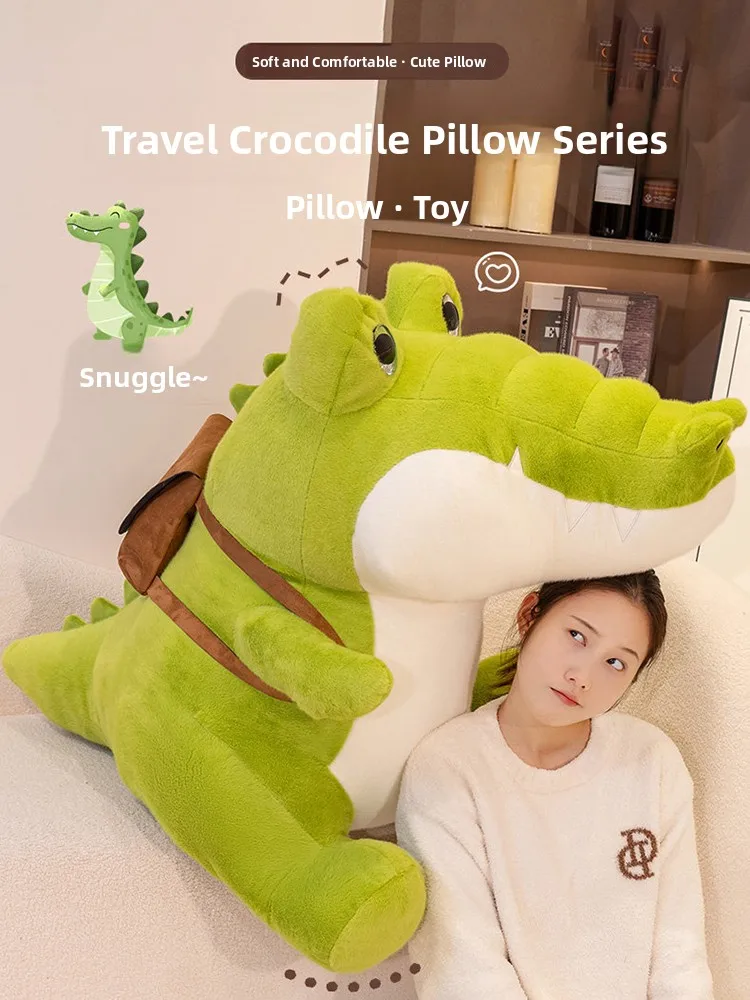 Cute Crocodile Doll Pillow Sofa Living Room Bedding Cushion Dormitory Bed Headboard Pad PP Cotton Filling Non-Washable
Cute Crocodile Doll Pillow Sofa Living Room Bedding Cushion Dormitory Bed Headboard Pad PP Cotton Filling Non-Washable
