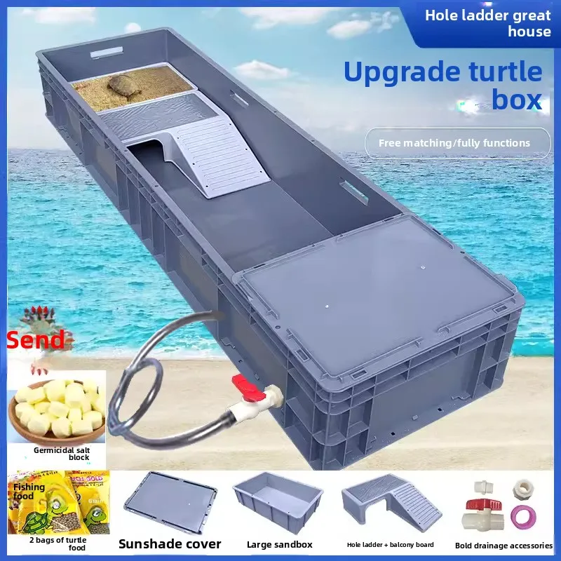 Turtle Tank Breeding Turnover Feeding Box With Sun Platform Turtle Fish Pond Turtle Pot Ecological Breeding
Turtle Tank Breeding Turnover Feeding Box With Sun Platform Turtle Fish Pond Turtle Pot Ecological Breeding