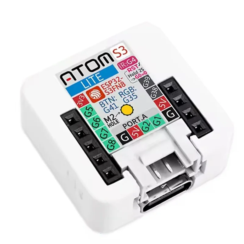 【Кабель USB-C】 Комплект разработки ATOMS3 Lite ESP32S3 Iot, интеграция AI, беспроводное программирование для обучения и прототипирования
【Кабель USB-C】 Комплект разработки ATOMS3 Lite ESP32S3 Iot, интеграция AI, беспроводное программирование для обучения и прототипирования