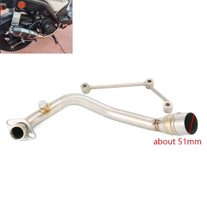 Надевается для Yamaha Zuma 125 BWS 125 2002-2017 мотоциклетная выхлопная система, соединительная труба, 51 мм, глушитель из нержавеющей стали
Надевается для Yamaha Zuma 125 BWS 125 2002-2017 мотоциклетная выхлопная система, соединительная труба, 51 мм, глушитель из нержавеющей стали