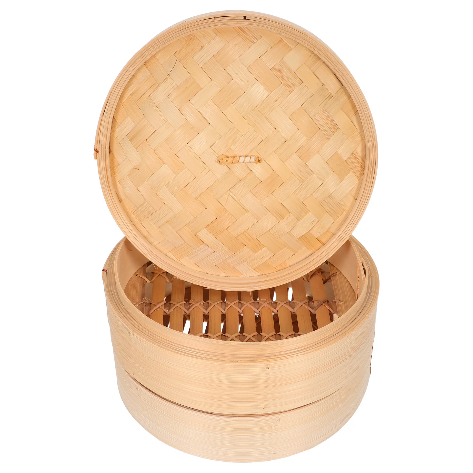 Hand-woven Bamboo Steaming Cage Dumpling Steamer Basket with Lid Cover Asian Bun Food for Cooking
Hand-woven Bamboo Steaming Cage Dumpling Steamer Basket with Lid Cover Asian Bun Food for Cooking