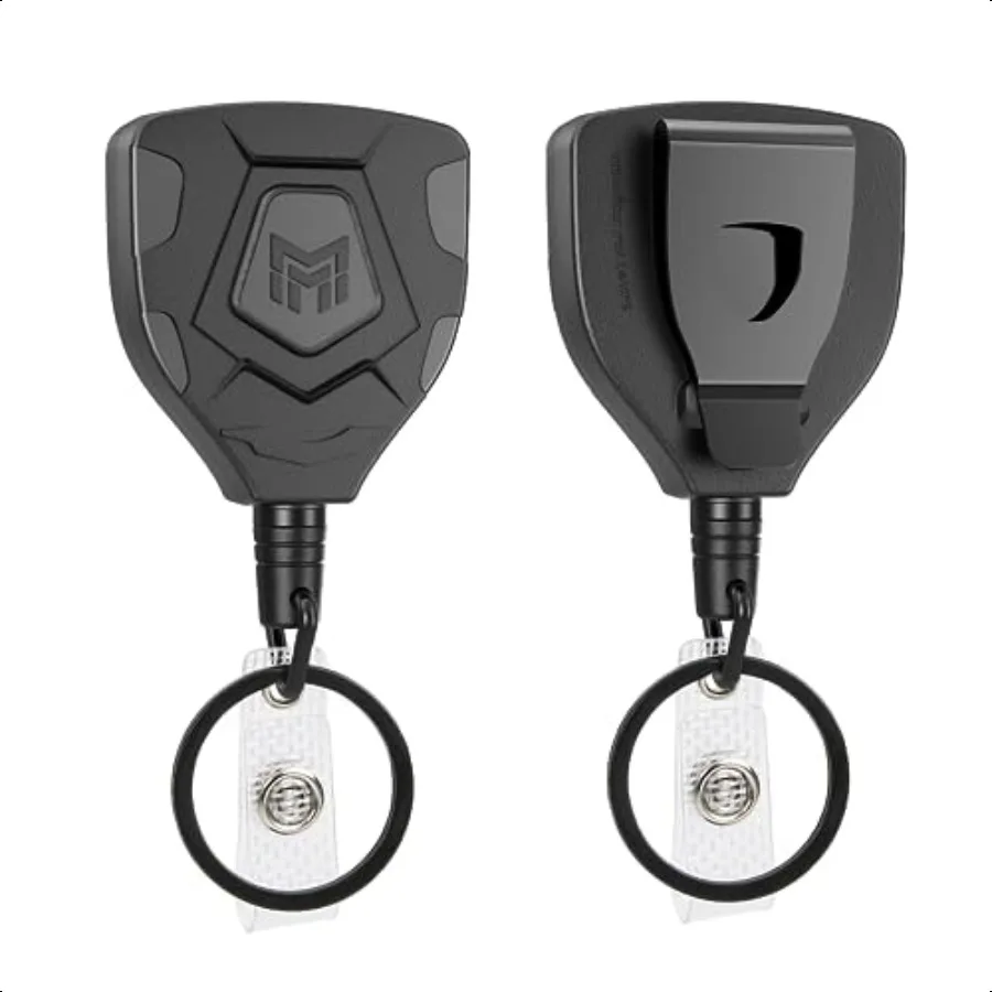 Heavy Duty Retractable Keychain with Belt Clip ID Badge Reel Key Chain Badge Holder with 31.5' Steel Cord and Key Ring 9.0oz 2P
Heavy Duty Retractable Keychain with Belt Clip ID Badge Reel Key Chain Badge Holder with 31.5' Steel Cord and Key Ring 9.0oz 2P