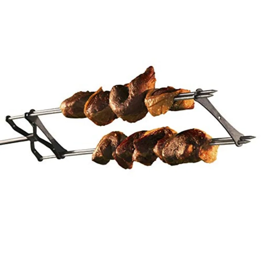 Brazilian BBQ and Shish Kebab Set Grill 2-in-1 Dual 28" Food-Grade Stainless Steel Skewers with Carbon Steel Locking Plates for
Brazilian BBQ and Shish Kebab Set Grill 2-in-1 Dual 28" Food-Grade Stainless Steel Skewers with Carbon Steel Locking Plates for