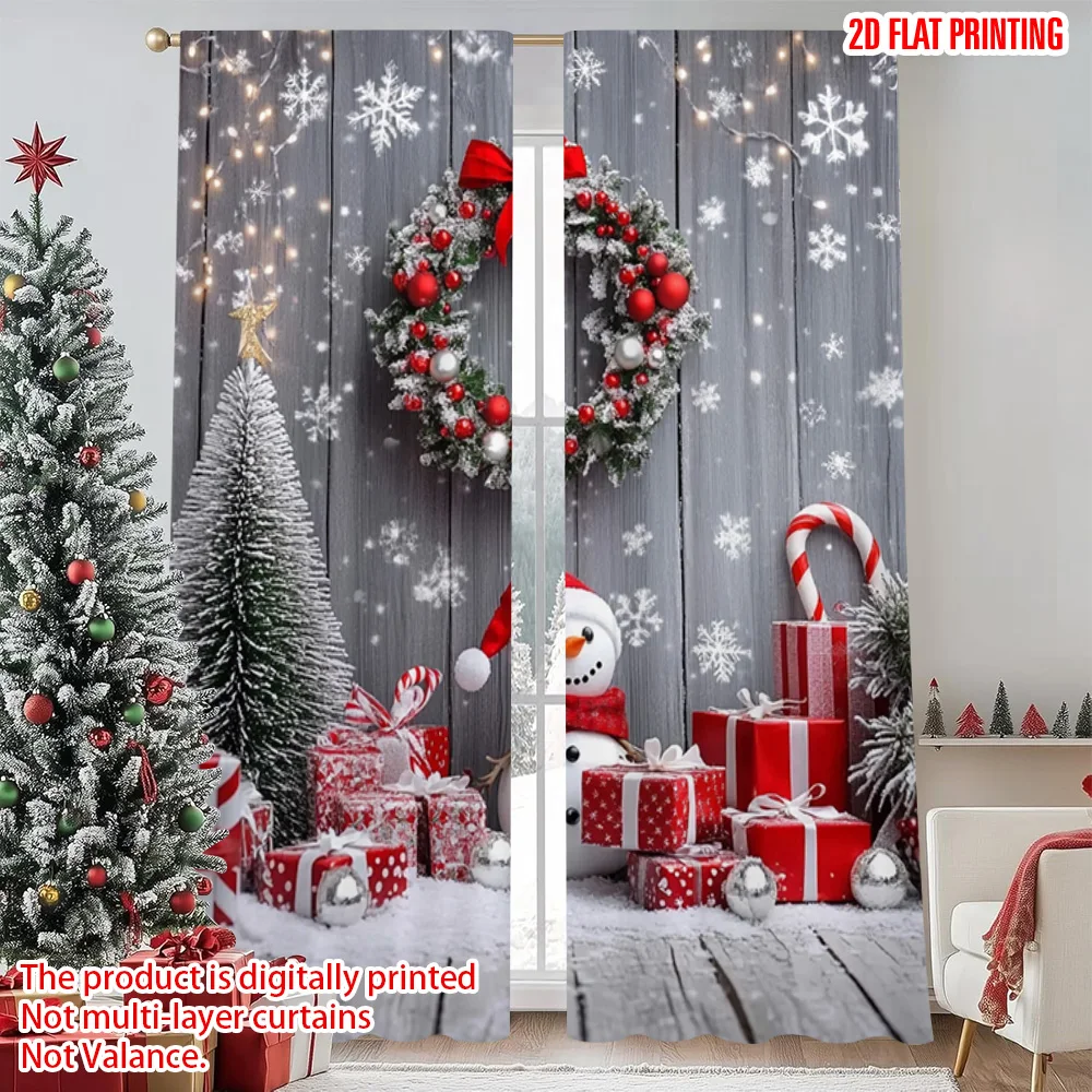 2pcs 2D flat printing Merry Christmas Popular Window Drapes Merry winter Christmas! Versatile Polyester Fabric Without
2pcs 2D flat printing Merry Christmas Popular Window Drapes Merry winter Christmas! Versatile Polyester Fabric Without