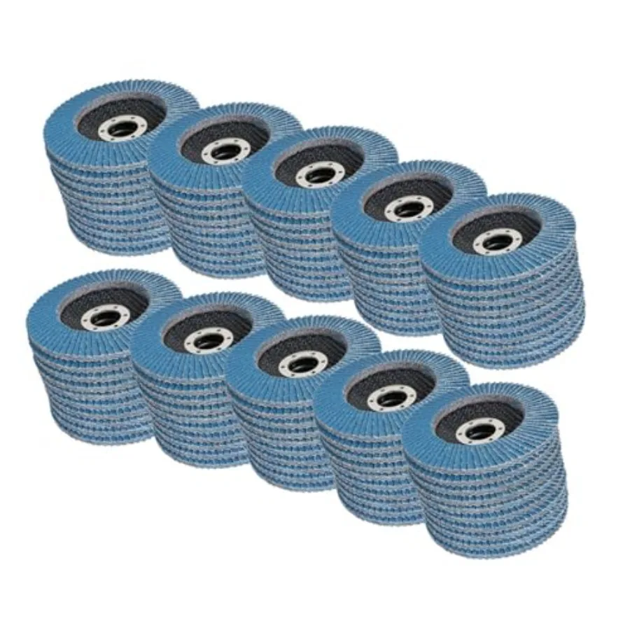 100 Pack 4-1/2" X 7/8" 40 GRIT Premium Zirconia Type 29 Flap Disc Grinding Wheel Sandpaper for Angle Grinder Sanding Discs Fini
100 Pack 4-1/2" X 7/8" 40 GRIT Premium Zirconia Type 29 Flap Disc Grinding Wheel Sandpaper for Angle Grinder Sanding Discs Fini