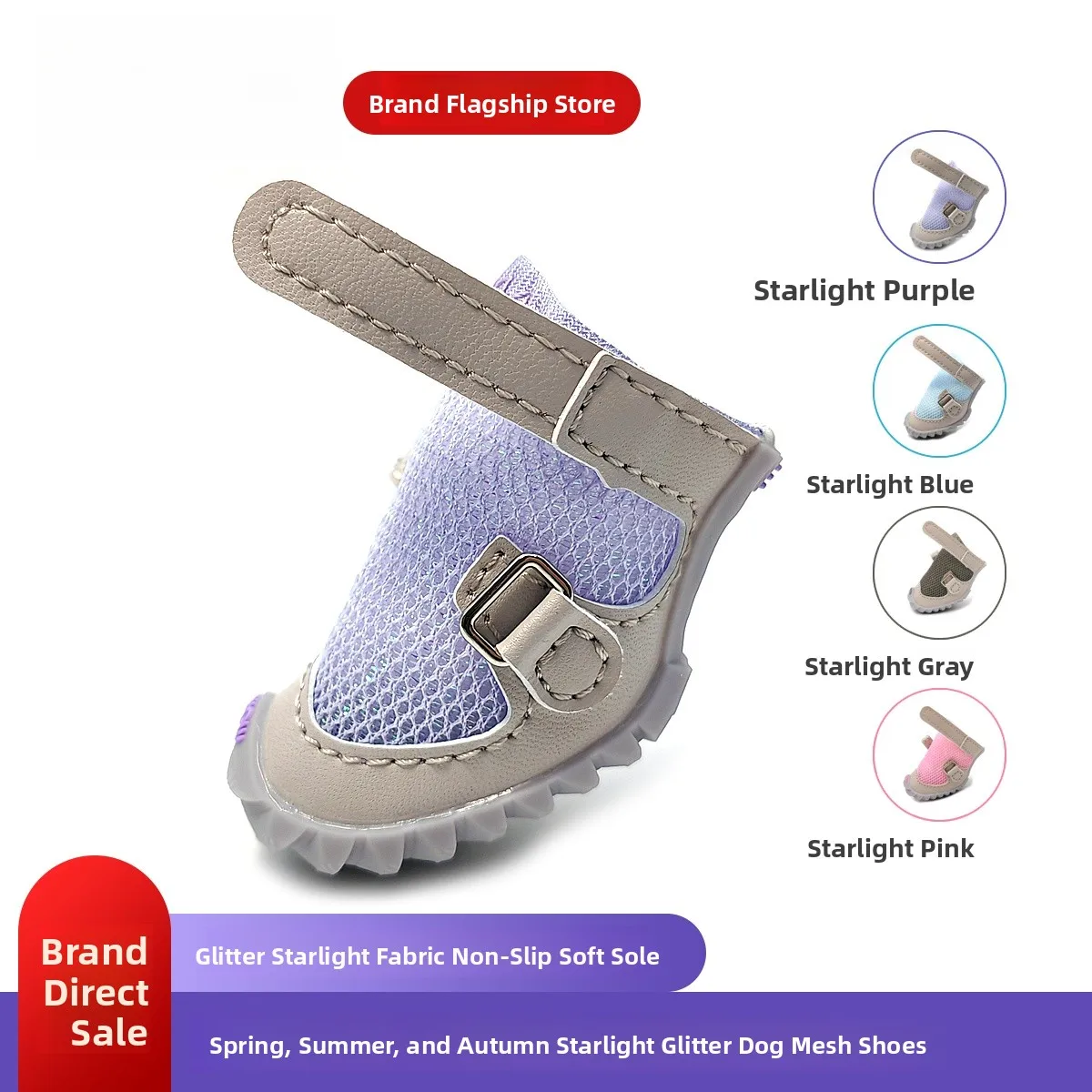 FOKWOW Pet Dog Shoes Breathable Anti-Slip Spring Summer Style for Teddy Dogs Starlight Mesh Design Comfortable Dog Footwear
FOKWOW Pet Dog Shoes Breathable Anti-Slip Spring Summer Style for Teddy Dogs Starlight Mesh Design Comfortable Dog Footwear