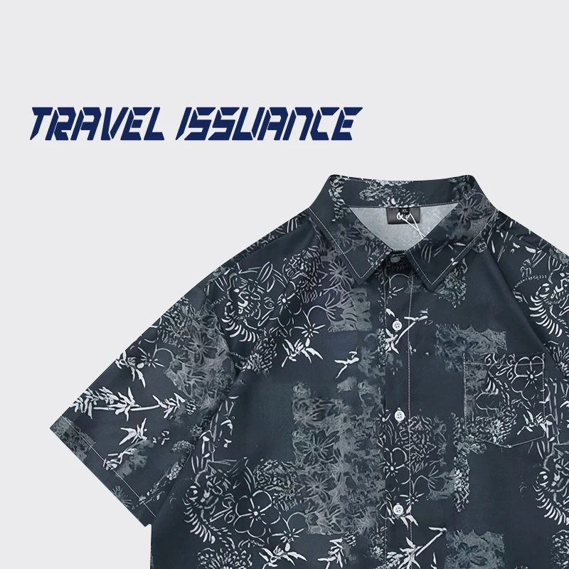 Loose Short Sleeve Street Style Vintage Hong Kong Men's Women's Shirt Travel Issuance Smoke Disappears Clouds Dissolve
Loose Short Sleeve Street Style Vintage Hong Kong Men's Women's Shirt Travel Issuance Smoke Disappears Clouds Dissolve