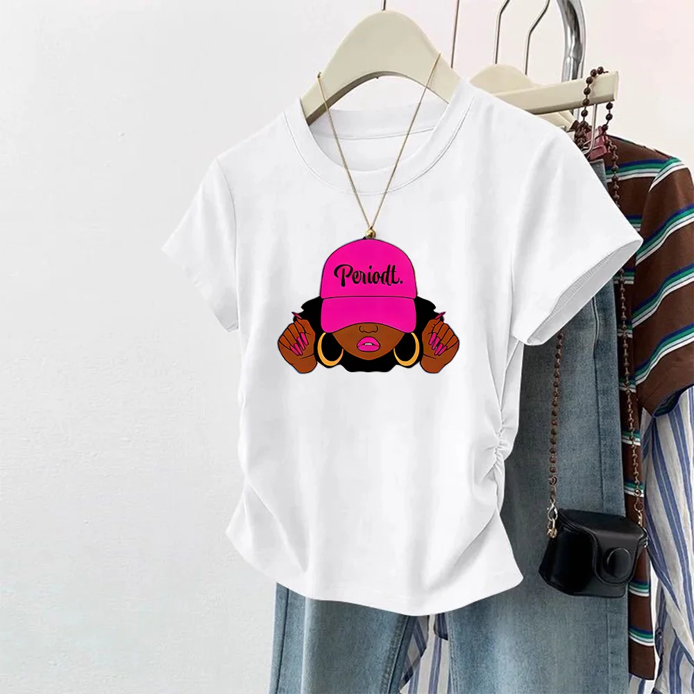 Summer Women's T Shirt Print Casual Short Sleeve T-Shirts Fashion Streetwear Crew Neck Pullover Female Slim Tops Tees Clothing
Summer Women's T Shirt Print Casual Short Sleeve T-Shirts Fashion Streetwear Crew Neck Pullover Female Slim Tops Tees Clothing