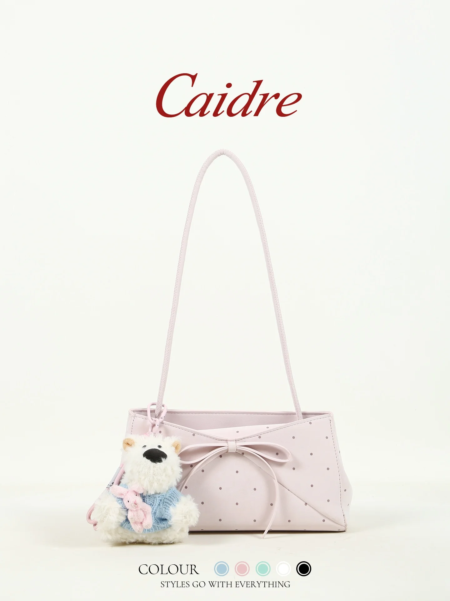 Caidre Knot French Bread Handbag Women's Birthday Gift Cute Polka Dot Small Shoulder Bag Underarm Bag
Caidre Knot French Bread Handbag Women's Birthday Gift Cute Polka Dot Small Shoulder Bag Underarm Bag