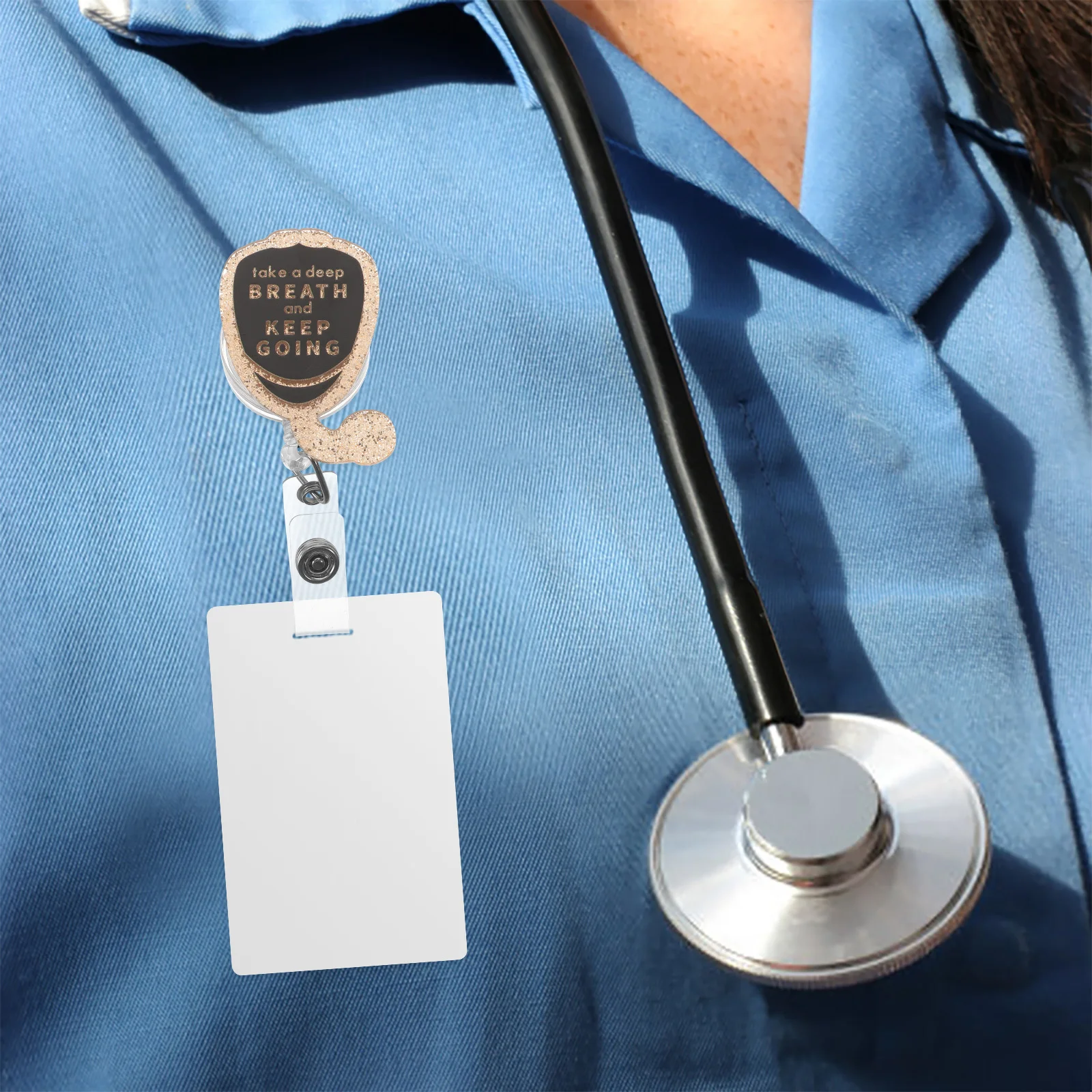 Portable Stethoscope Badge Holder Retractable Badge Buckle Id Card Clip for Doctors Nurses Students Medical Staff
Portable Stethoscope Badge Holder Retractable Badge Buckle Id Card Clip for Doctors Nurses Students Medical Staff