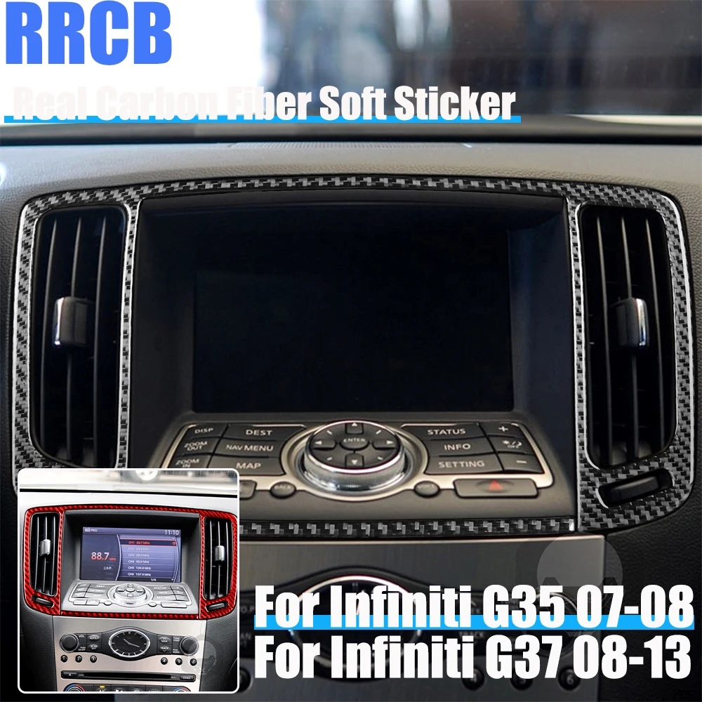 Автомобильные аксессуары из настоящего углеродного волокна, центральная крышка вентиляционного отверстия, мягкая наклейка для Infiniti G35 07-08 G37 08-13 G25 11-12 Q60 14-15
Автомобильные аксессуары из настоящего углеродного волокна, центральная крышка вентиляционного отверстия, мягкая наклейка для Infiniti G35 07-08 G37 08-13 G25 11-12 Q60 14-15