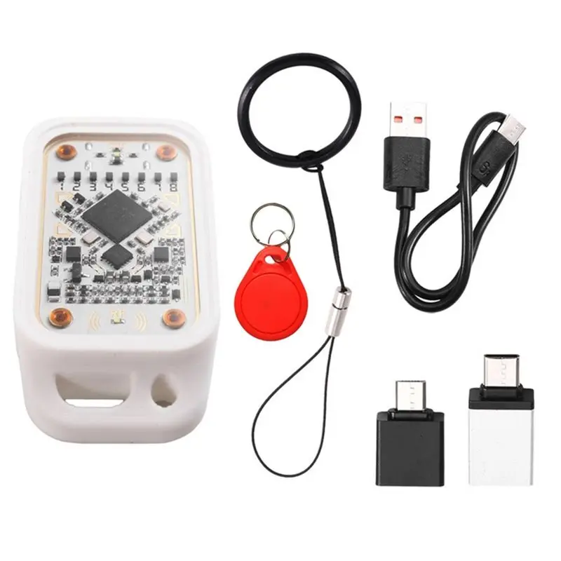ABKI-Chameleon V3.0 UID Keychain Reader+ Writer 125K 13.56Mhz RFID Smart Chip Emulator ID IC Smart Card Tag Copyer Copier
ABKI-Chameleon V3.0 UID Keychain Reader+ Writer 125K 13.56Mhz RFID Smart Chip Emulator ID IC Smart Card Tag Copyer Copier