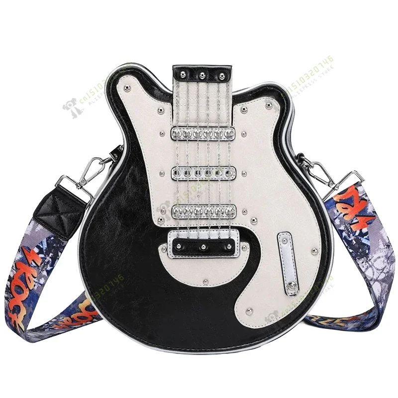 Electric Guitar Crossbody Bag Simple Musical Instrument Style Personalized Embroidered Black Creative LiteraryStyle Shoulder Bag
Electric Guitar Crossbody Bag Simple Musical Instrument Style Personalized Embroidered Black Creative LiteraryStyle Shoulder Bag
