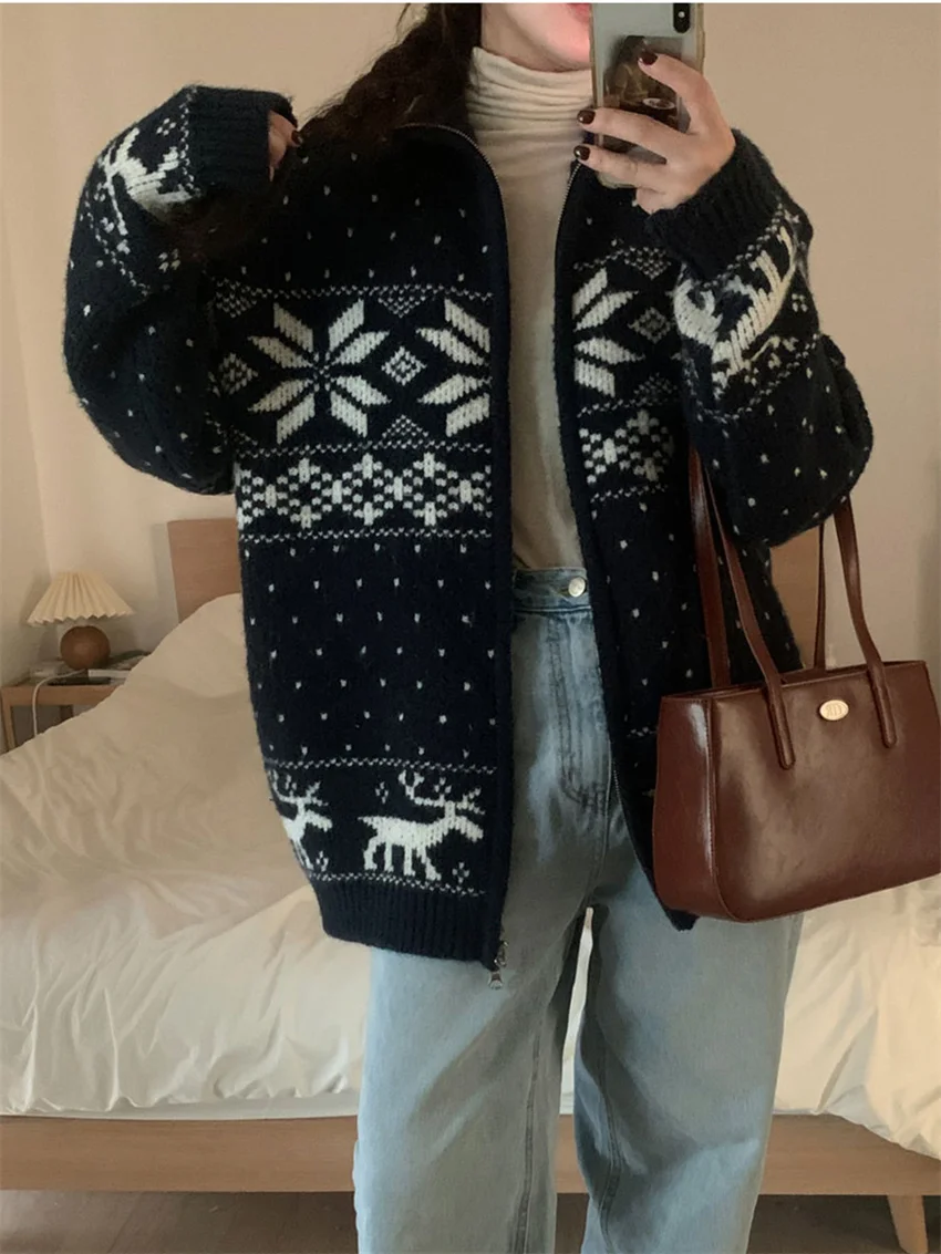 Alien Kitty New Sweet Sweaters Women Daily Knitted Cardigans Winter 2025 Vintage Thicken Casual Slim Office Lady Gentle Coats
Alien Kitty New Sweet Sweaters Women Daily Knitted Cardigans Winter 2025 Vintage Thicken Casual Slim Office Lady Gentle Coats