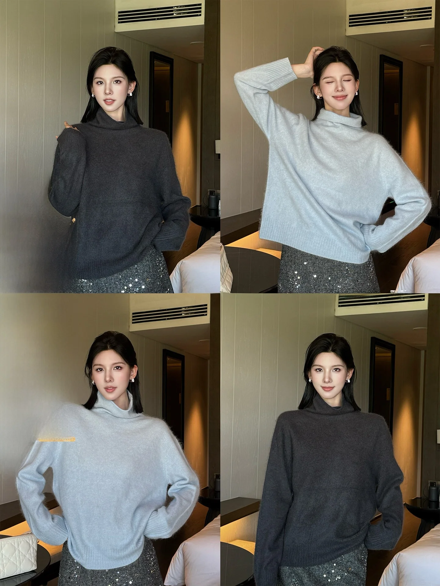 Qingwen Simple High Collar Sl One-Piece "Camere Wool" Sweater Warm Base Layer Women's Faion Winter Long Sve
Qingwen Simple High Collar Sl One-Piece "Camere Wool" Sweater Warm Base Layer Women's Faion Winter Long Sve