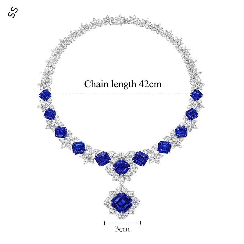 S925 Sterling Silver Necklace for Women's Banquet Garment Luxurious Fine Jewelry Accessory Fashion Elegant with 3 Colors Options
S925 Sterling Silver Necklace for Women's Banquet Garment Luxurious Fine Jewelry Accessory Fashion Elegant with 3 Colors Options