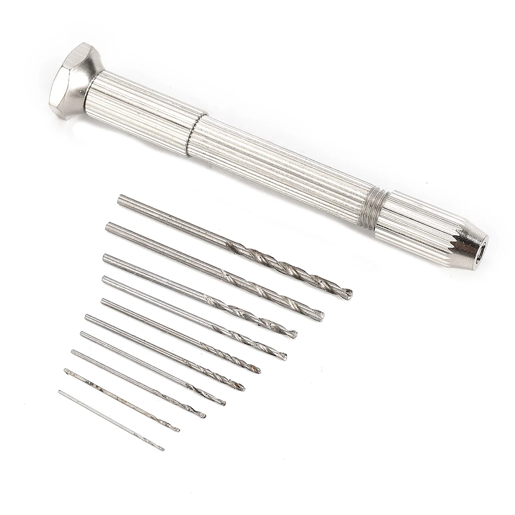 Hand Drill With Keyless Chuck+10Pcs 0.8mm-3.0mm HSS Drill Bits For Epoxy Resin Jewelry Making DIY Wood Craft Handmade Tools
Hand Drill With Keyless Chuck+10Pcs 0.8mm-3.0mm HSS Drill Bits For Epoxy Resin Jewelry Making DIY Wood Craft Handmade Tools
