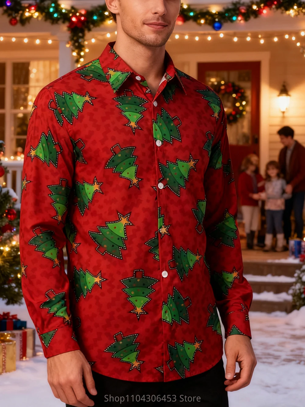 Men's Christmas Festive Red 3D Printed Shirt Short Sleeve Lapel Family Party Hawaiian Beach Vacation Casual Outdoor Shirt Top
Men's Christmas Festive Red 3D Printed Shirt Short Sleeve Lapel Family Party Hawaiian Beach Vacation Casual Outdoor Shirt Top