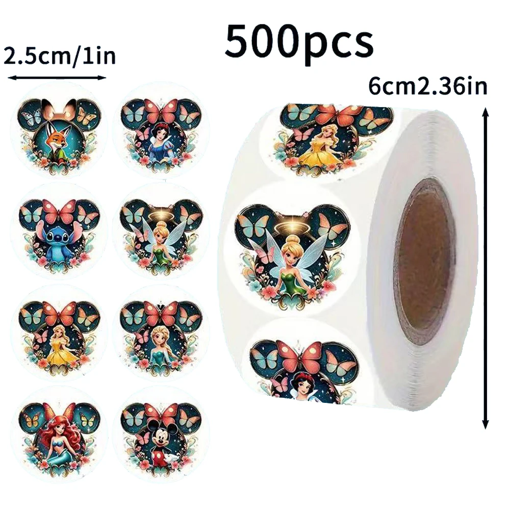 500pcs/roll Disney Anime Sealing Stickers Cute Stitch Princess Mickey Mouse Cartoon Decals Luggage Phone Laptop Sticker Kids Toy
500pcs/roll Disney Anime Sealing Stickers Cute Stitch Princess Mickey Mouse Cartoon Decals Luggage Phone Laptop Sticker Kids Toy