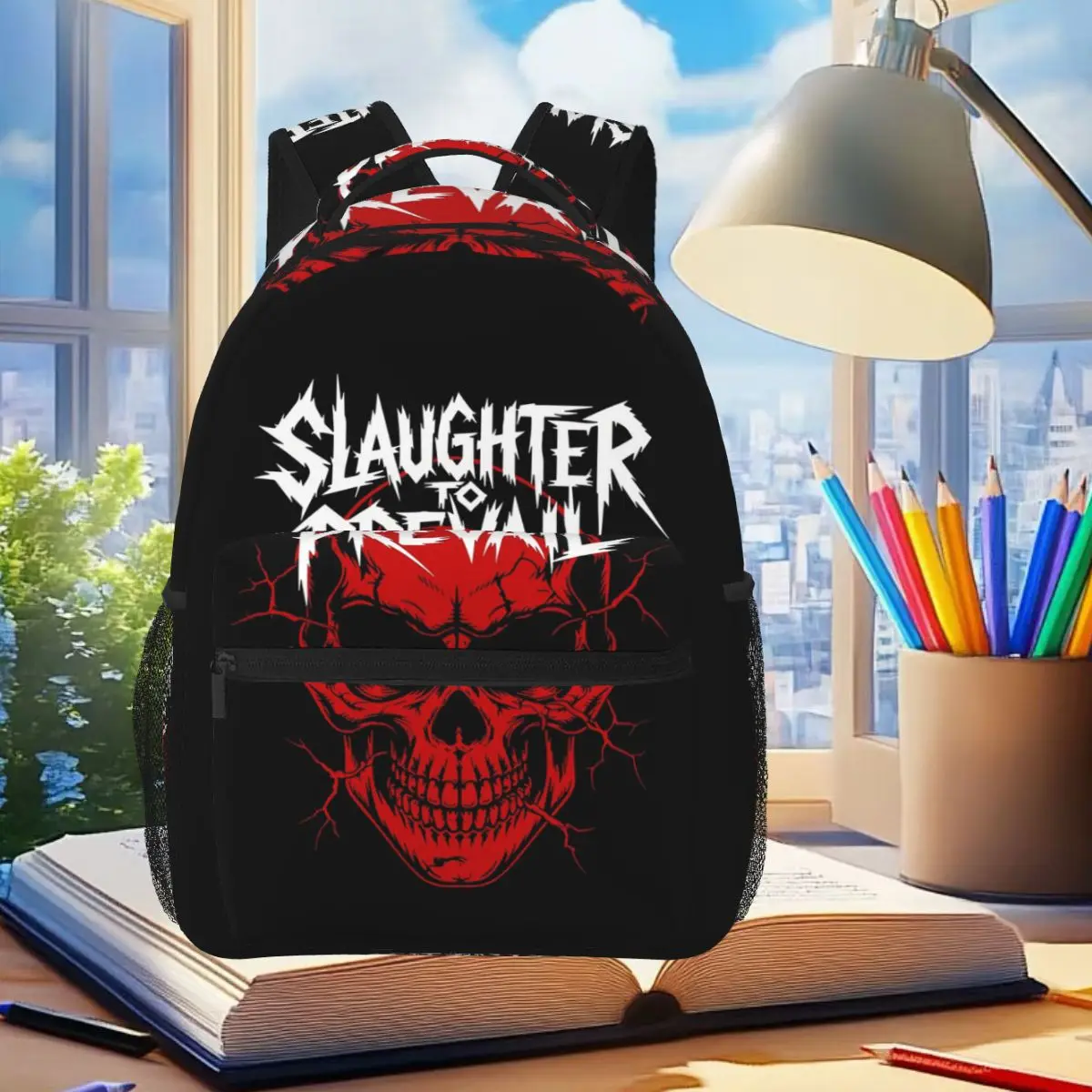 Band Slaughter To Prevail Head Skull Backpack Student Boys Girls BookBag Children School Bag Computer Shoulder Bag for Men Women
Band Slaughter To Prevail Head Skull Backpack Student Boys Girls BookBag Children School Bag Computer Shoulder Bag for Men Women