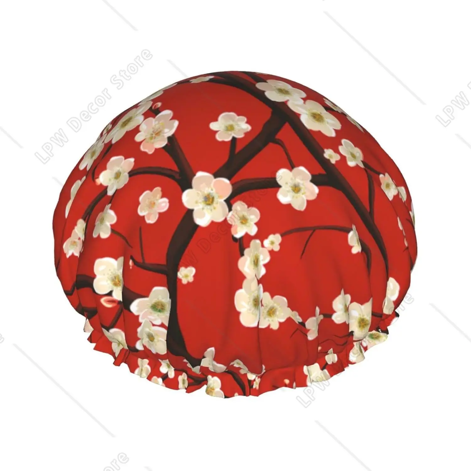 Белая шапочка для душа с узором в виде цветов вишни для женщин, многоразовая, двухслойная, водонепроницаемая, для сушки волос после купания
Белая шапочка для душа с узором в виде цветов вишни для женщин, многоразовая, двухслойная, водонепроницаемая, для сушки волос после купания